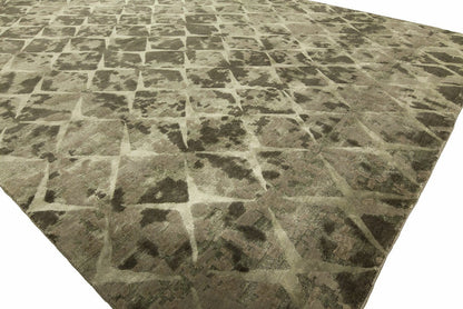Hand Knotted Wool & Silk Classic/Fade Transitional Rug KOR7730
