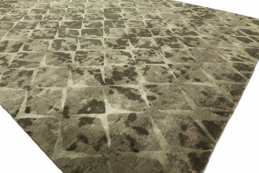 Hand Knotted Wool & Silk Classic/Fade Transitional Rug KOR7730
