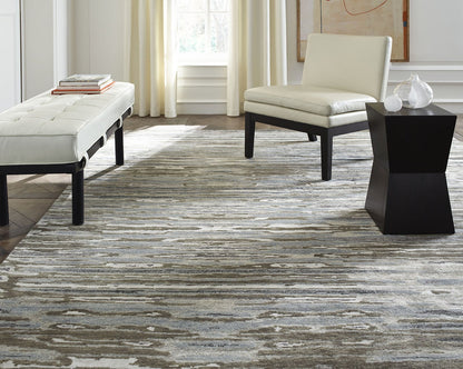 Hand Knotted Wool & Silk Classic/Fade Transitional Rug KOR7740