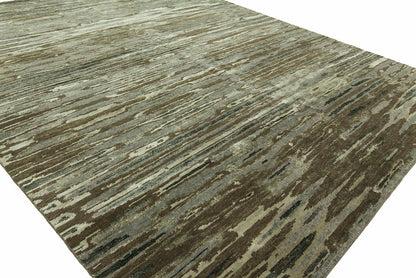 Hand Knotted Wool & Silk Classic/Fade Transitional Rug KOR7740