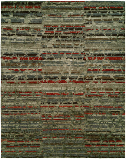 Hand Knotted Wool & Silk Classic/Fade Transitional Rug KOR7750