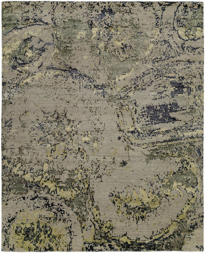 Hand Knotted Wool & Silk Classic/Fade Modern Rug KOR7760