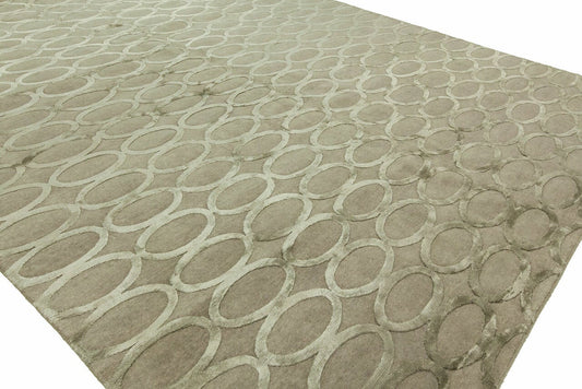 Hand Knotted Wool & Silk Classic/Fade Transitional Rug KOR7770