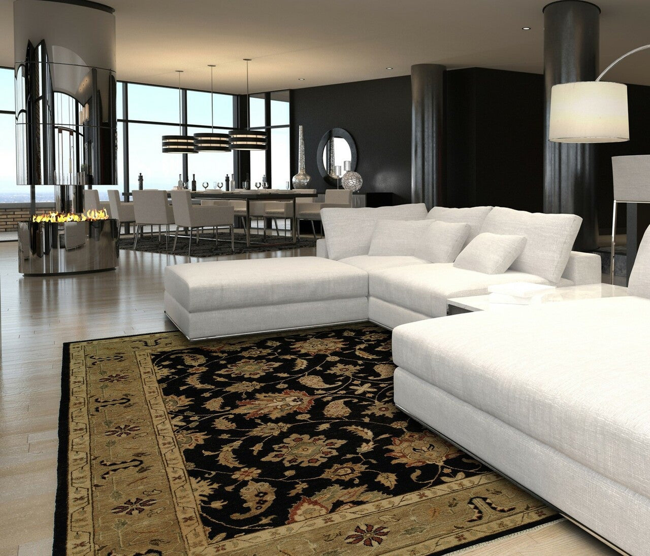 Hand Knotted Wool Traditional Rug KOU4470
