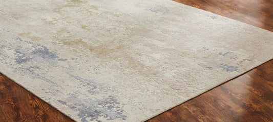 Hand Knotted Wool & Natural Silk Modern Rug KPV9610