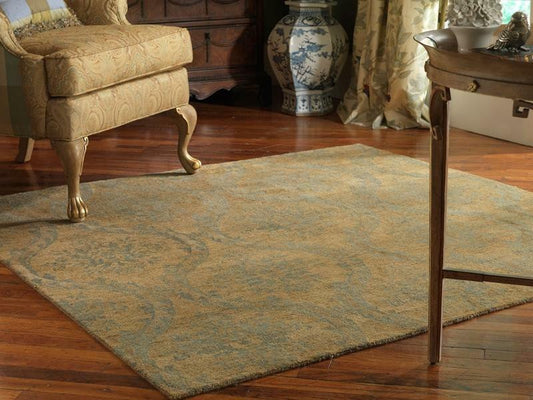 Hand Knotted Wool Ikat Rug KRM7240