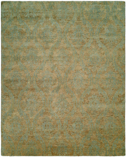 Hand Knotted Wool Ikat Rug KRM7240
