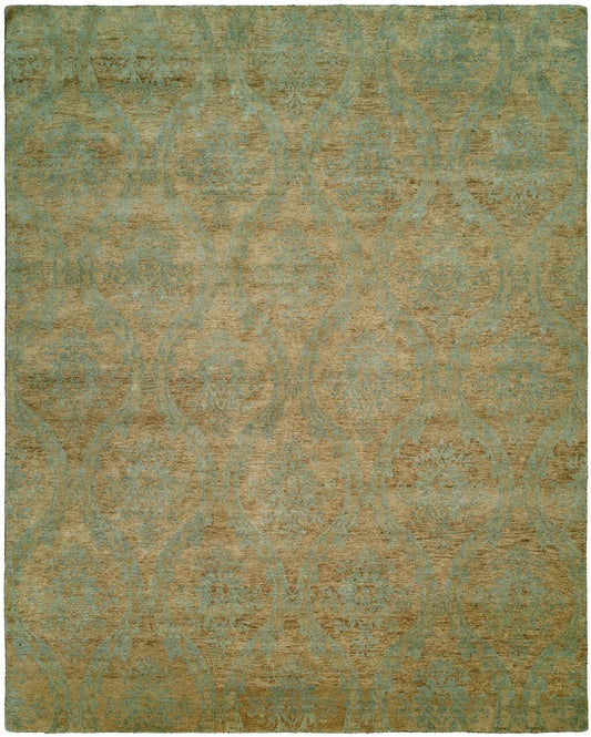 Hand Knotted Wool Ikat Rug KRM7240
