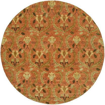 Hand Knotted Wool Ikat Rug KRM7310