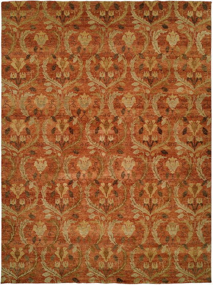 Hand Knotted Wool Ikat Rug KRM7310