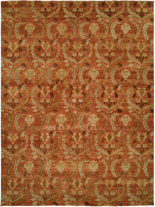 Hand Knotted Wool Ikat Rug KRM7310