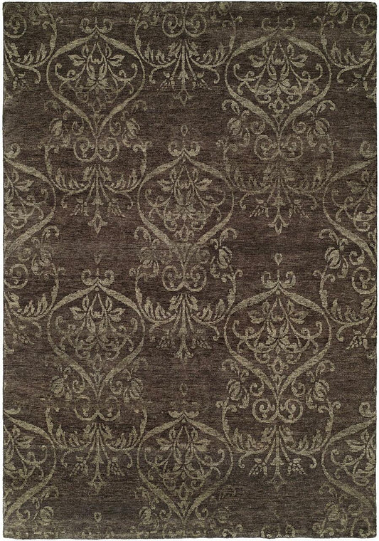 Hand Knotted Wool Ikat Rug KRM7330