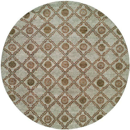 Hand Knotted Wool Ikat Rug KRM7340