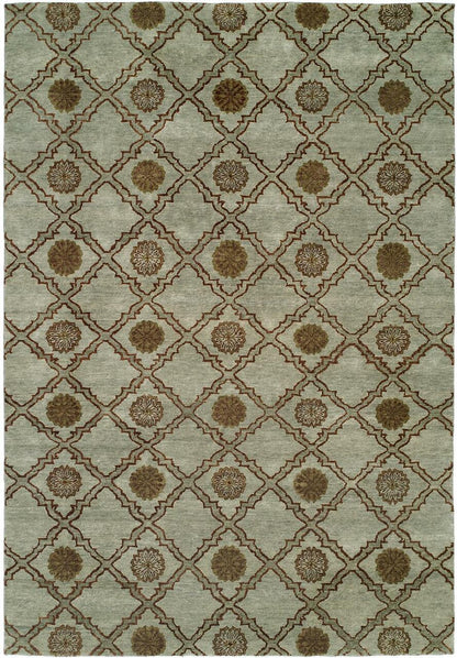 Hand Knotted Wool Ikat Rug KRM7340 KRM7340 physical All Rugs New