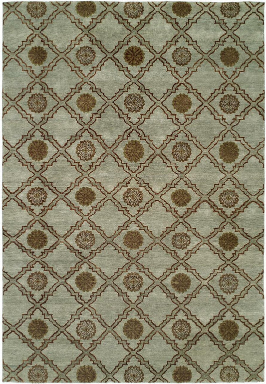 Hand Knotted Wool Ikat Rug KRM7340 KRM7340 physical All Rugs New