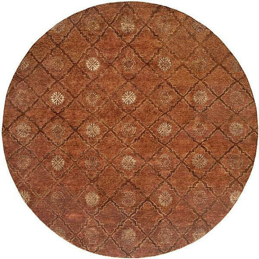 Hand Knotted Wool Ikat Rug KRM7350