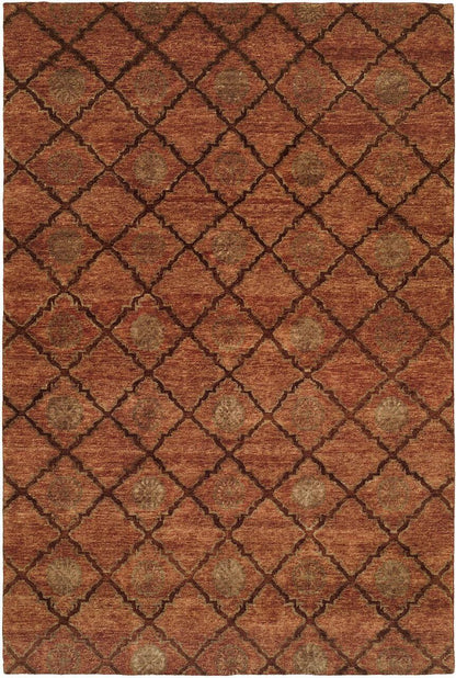 Hand Knotted Wool Ikat Rug KRM7350