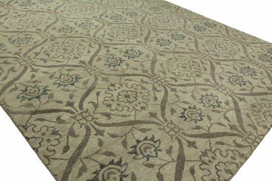 Hand Knotted Wool Ikat Rug KRM7390