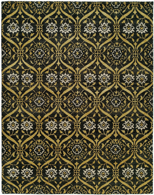 Hand Knotted Wool Ikat Rug KRM7400 KRM7400 physical All Rugs New