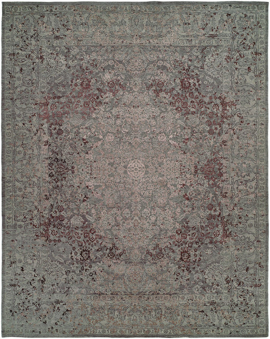 Hand Knotted Wool & Silk Classic/Fade Rug KRR0120
