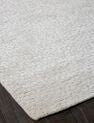 Rectangle shape option, transitional wool-silk rug in light gray