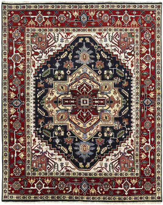 Hand Knotted Wool Tribal Heriz Rug KSR2010