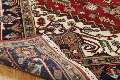 Hand Knotted Wool Tribal Heriz Rug KSR2030