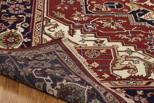 Hand Knotted Wool Tribal Heriz Rug KSR2080