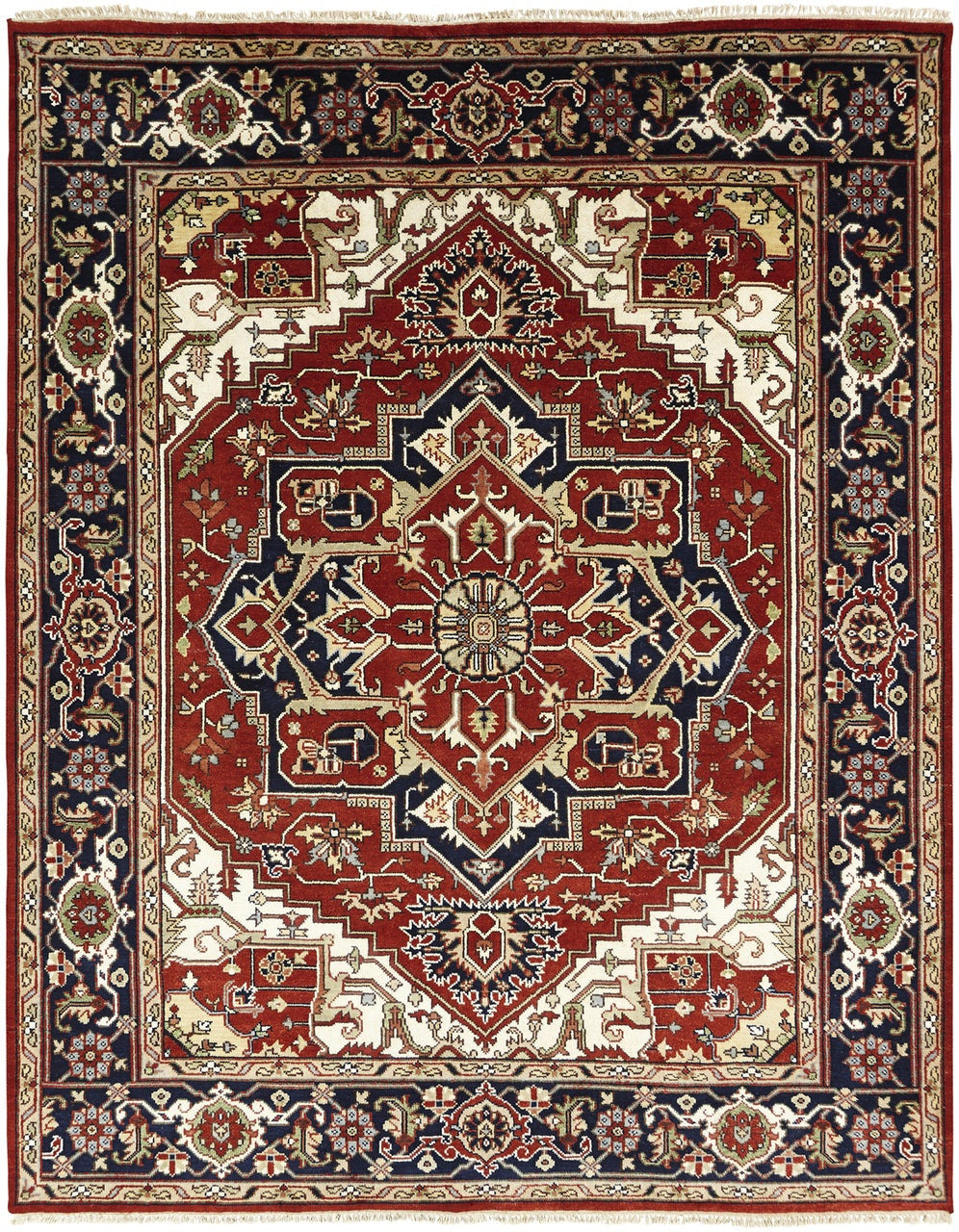 Hand Knotted Wool Tribal Heriz Rug KSR2080