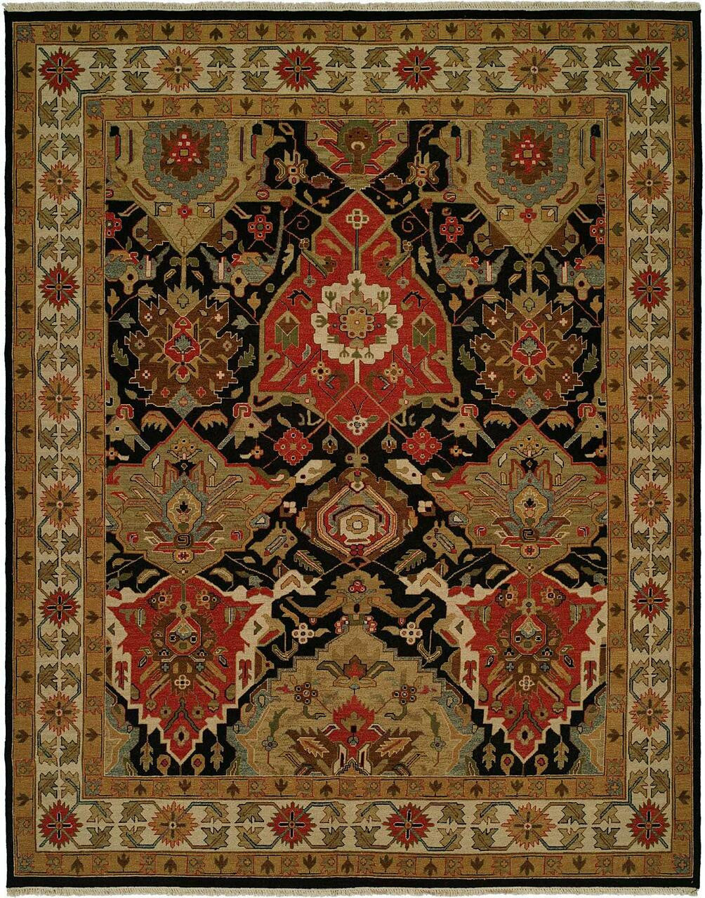 Hand Knotted Wool Southwest/Tribal Rug KSU2240