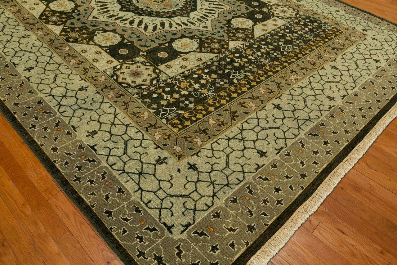 Hand Knotted Wool Mamluk Rug KSU2730