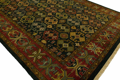 Hand Knotted Wool Southwest/Tribal Rug KSU2760