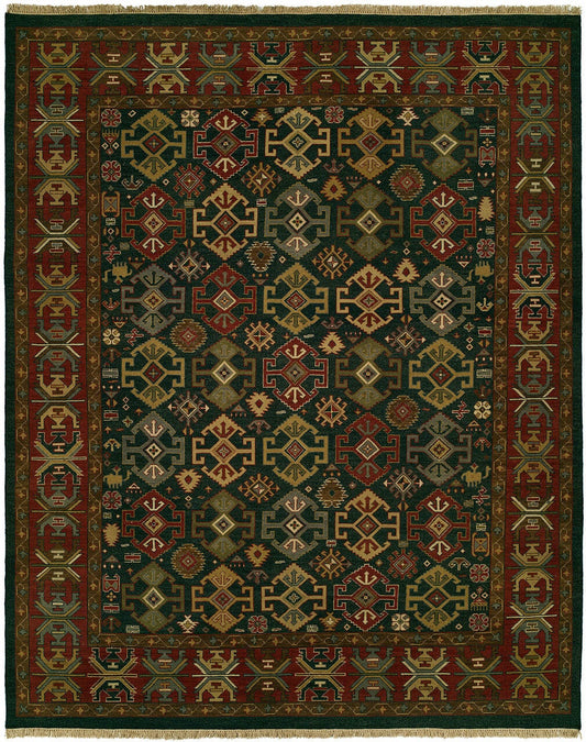 Hand Knotted Wool Southwest/Tribal Rug KSU2760