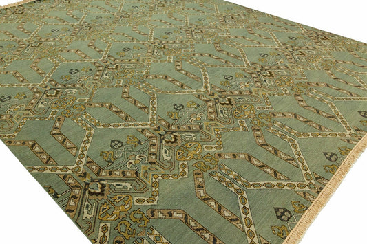 Hand Knotted Wool Transitional Rug KSU4760