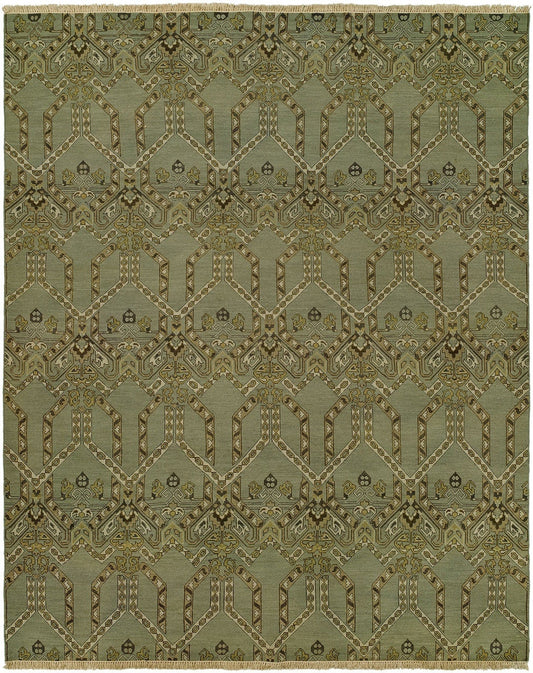Hand Knotted Wool Transitional Rug KSU4760