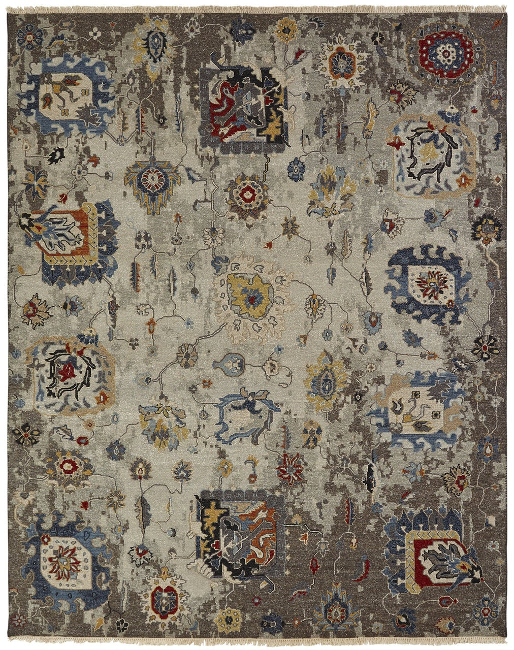 Hand Knotted Wool Transitional Rug KSU4860