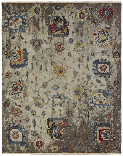 Hand Knotted Wool Transitional Rug KSU4860