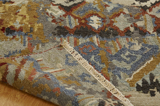 Hand Knotted Wool Transitional Rug KSU4870