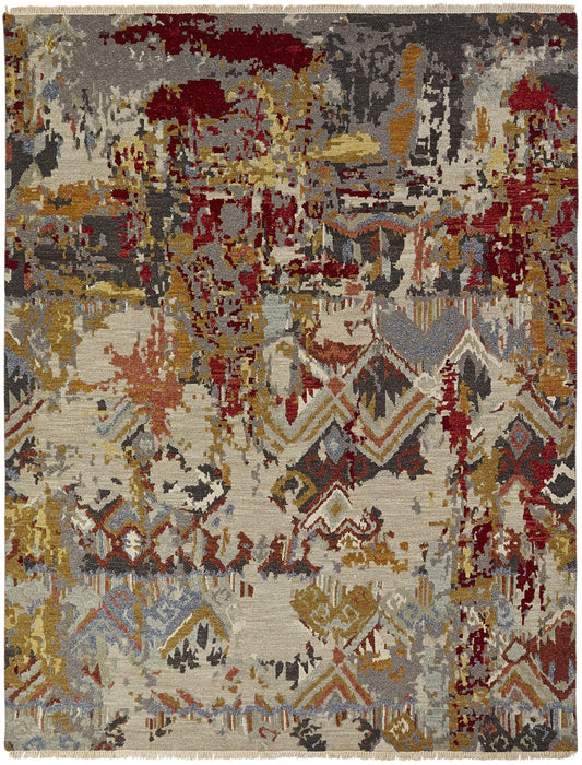 Hand Knotted Wool Transitional Rug KSU4870