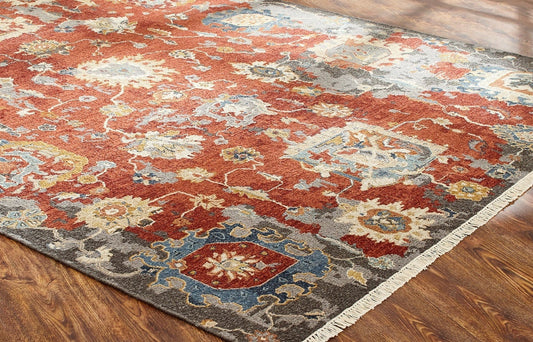 Hand Knotted Wool Transitional Rug KSU4900