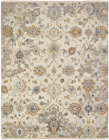 Hand Knotted Wool Transitional Rug KSU4920