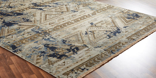 Hand Knotted Wool Transitional Rug KSU4930