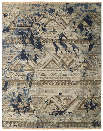 Hand Knotted Wool Transitional Rug KSU4930