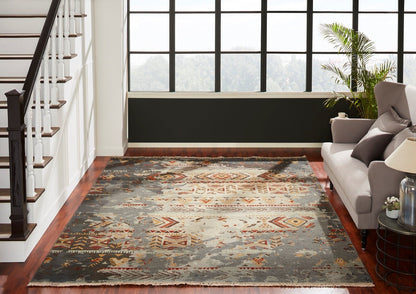 Hand Knotted Wool Transitional Rug KSU4940