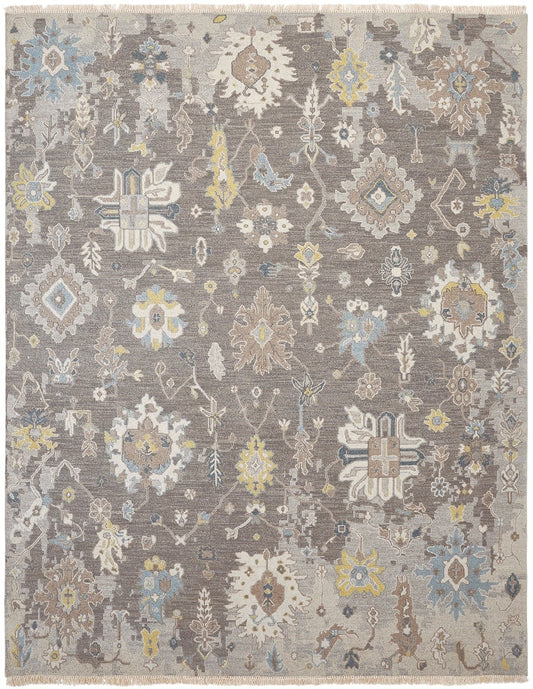 Hand Knotted Wool Transitional Rug KSU5560