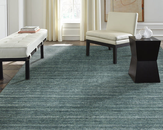 Hand Loom Wool & Silk Transitional Rug KTE6550