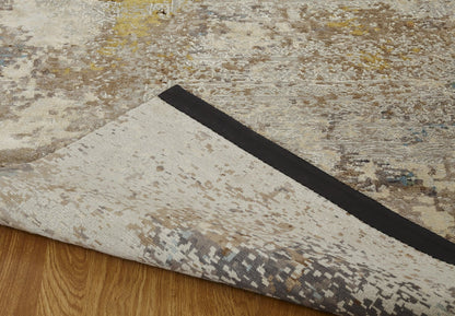 Hand Knotted Wool & Natural Silk Modern Rug KTN3750