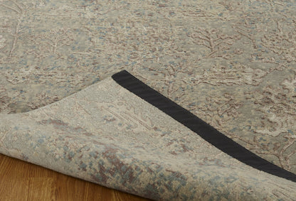 Hand Knotted Wool & Natural Silk Modern Rug KTN3760