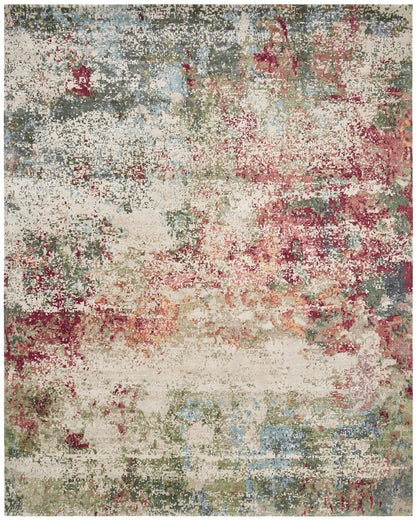 Hand Knotted Wool & Natural Silk Modern Rug KTN3800