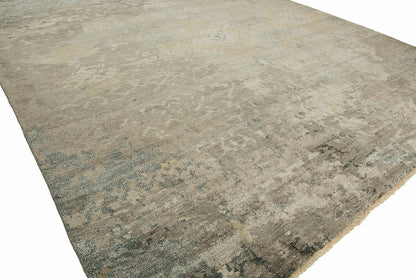 Hand Knotted Wool & Silk Transitional Rug KTS3260